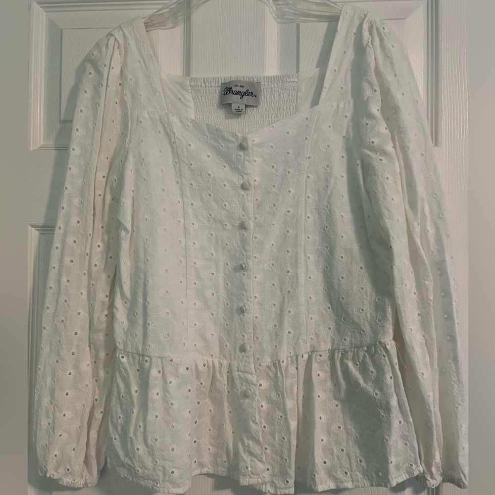 Wrangler White Lace Top